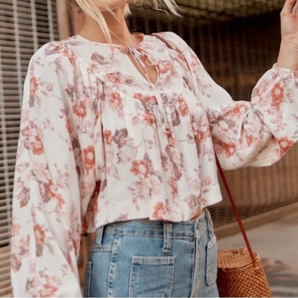 Christy Dawn Sophie Long Sleeve Blouse in Victorian Bloom Size XS/S